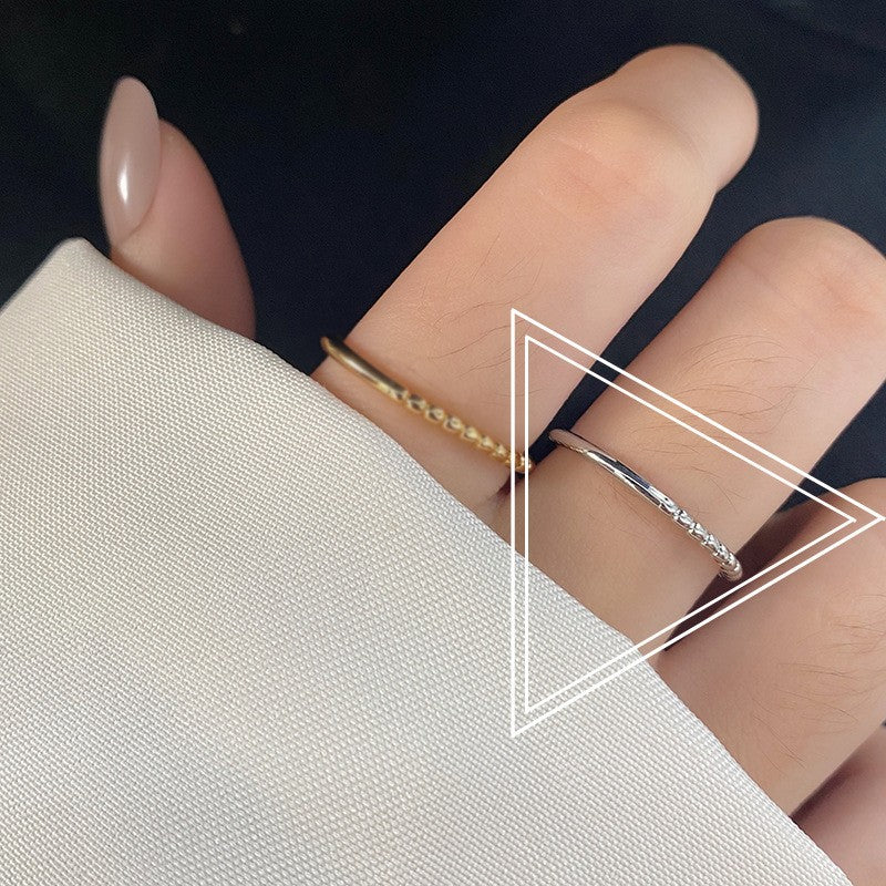 Simple Open Fashion Geometric Irregular Ring