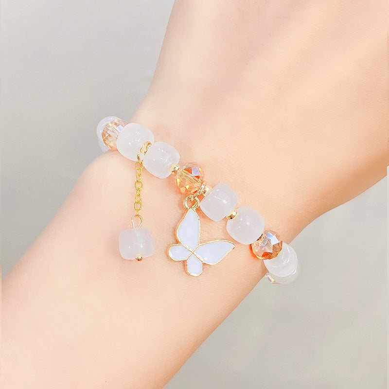 1 Piece Fashion Butterfly Arylic Alloy Beaded Women's Bracelets