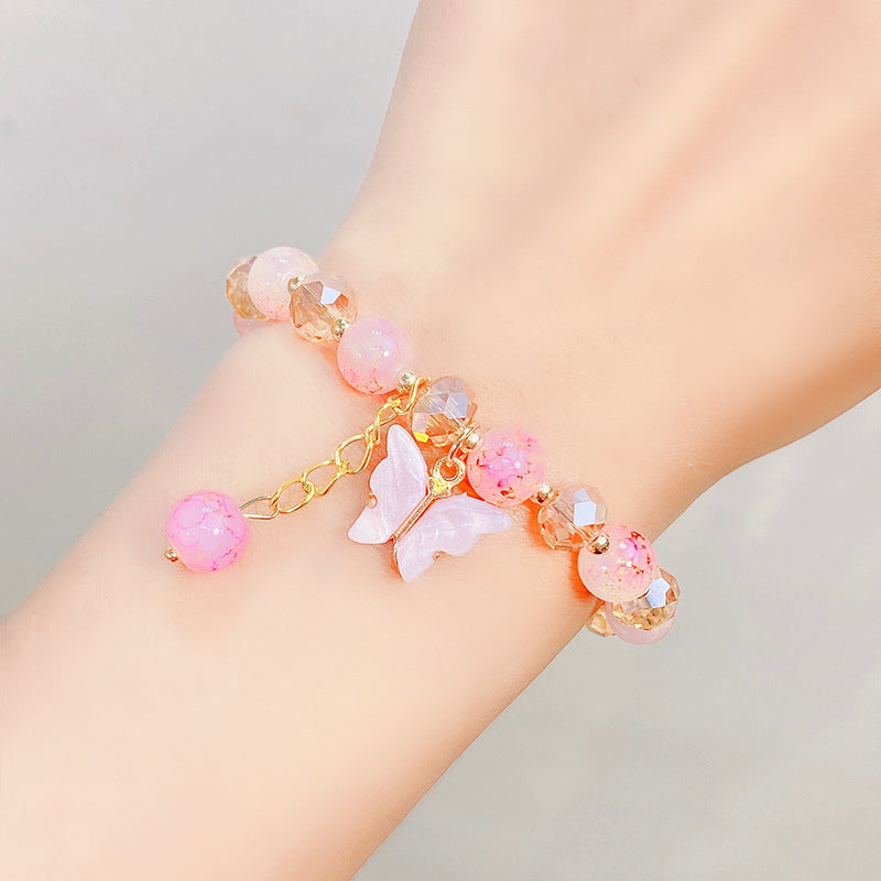 1 Piece Fashion Butterfly Arylic Alloy Beaded Women's Bracelets