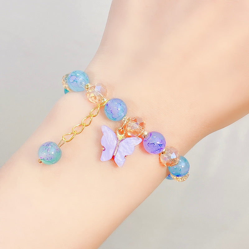 1 Piece Fashion Butterfly Arylic Alloy Beaded Women's Bracelets