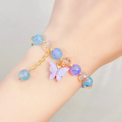 1 Piece Fashion Butterfly Arylic Alloy Beaded Women's Bracelets