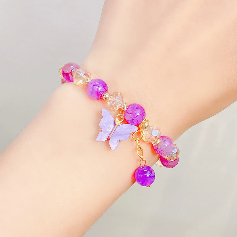 1 Piece Fashion Butterfly Arylic Alloy Beaded Women's Bracelets