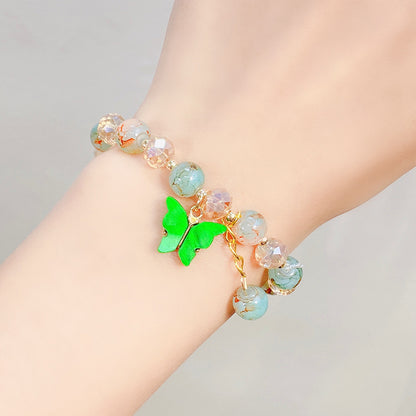 1 Piece Fashion Butterfly Arylic Alloy Beaded Women's Bracelets