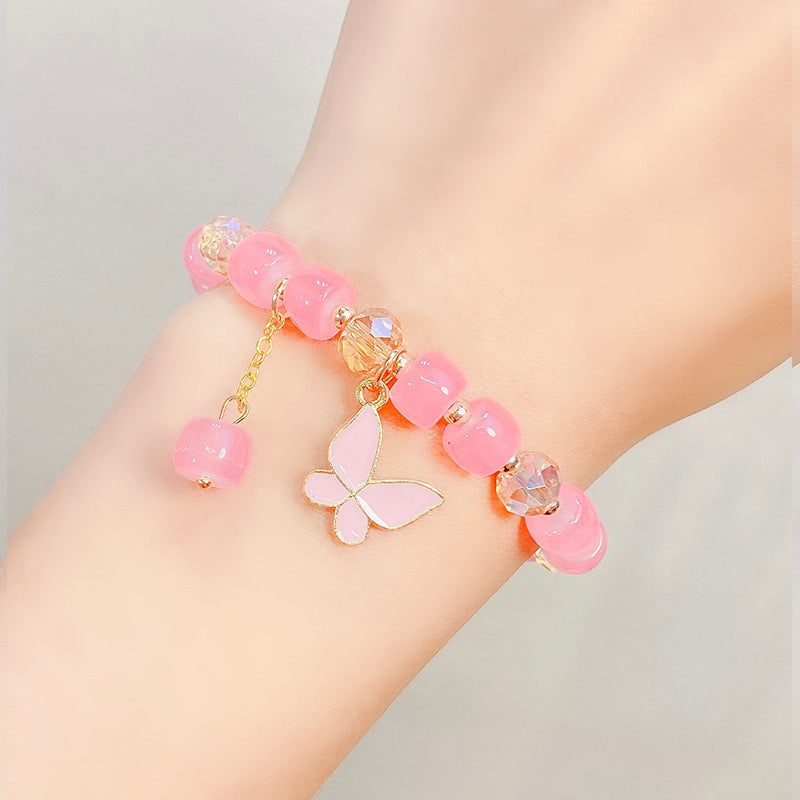 1 Piece Fashion Butterfly Arylic Alloy Beaded Women's Bracelets