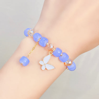 1 Piece Fashion Butterfly Arylic Alloy Beaded Women's Bracelets