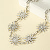 1 Piece Exaggerated Sun Smiley Face Alloy Plating Women's Necklace