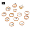 Casual Retro Punk Animal Plant Alloy Plating Inlay Carving Artificial Diamond Opal Obsidian Gold Plated Silver Plated Women's Open Ring Rings
