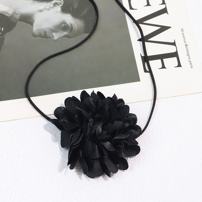 Elegant French Style Artistic Flower Synthetic Fibre Women's Necklace