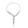 Elegant Shiny Square Alloy Inlay Rhinestones Glass Drill Women's Necklace