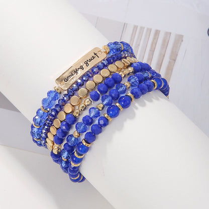 Bohemian Geometric Artificial Crystal Beaded Women's Bracelets