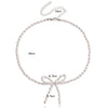 Simple Style Commute Bow Knot Artificial Pearl Beaded Women's Necklace