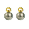 1 Pair Elegant Vacation Round Inlay Imitation Pearl Pearl Ear Studs