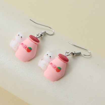 1 Pair Cute Animal Alloy Drop Earrings