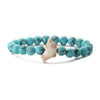 Chinoiserie Ethnic Style Classic Style Round Dolphin Turquoise Agate Beaded Unisex Bracelets