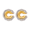 1 Pair Casual Simple Style Geometric CCB Rhinestones Ear Cuffs