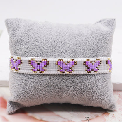 IG Style Simple Style Butterfly Glass Rope Beaded Knitting Women's Bracelets