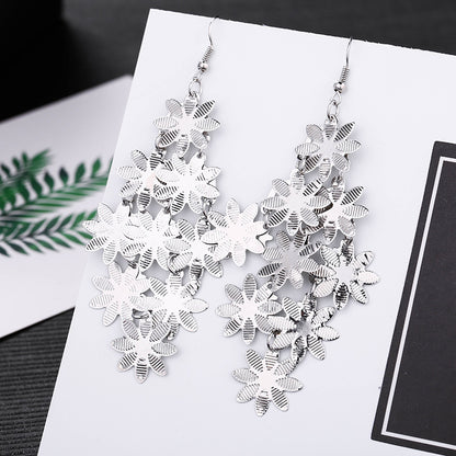 Fashion Leaf Metal Plating Women's Drop Earrings 1 Pair