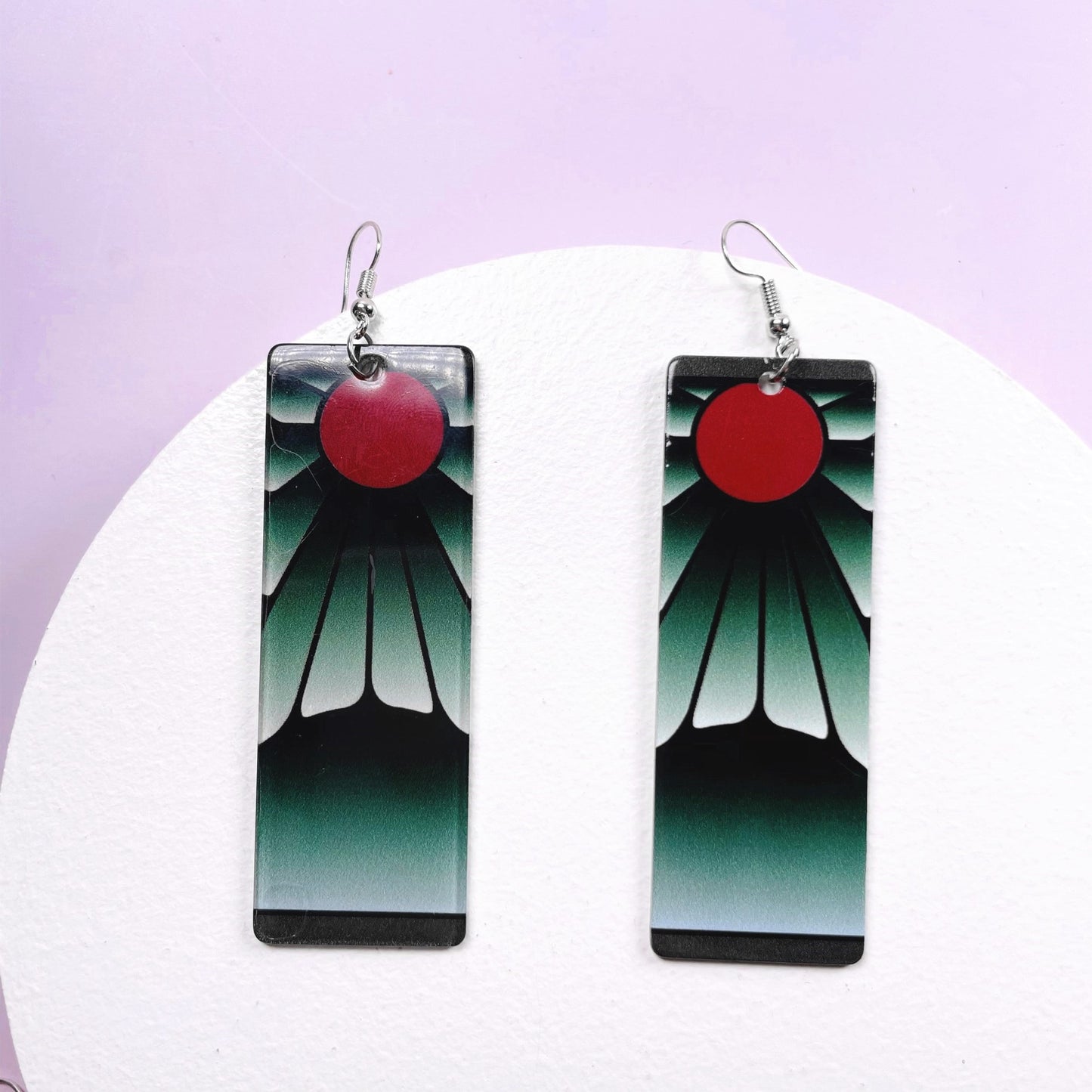 1 Pair Fashion Printing Rectangle Arylic Women's Drop Earrings