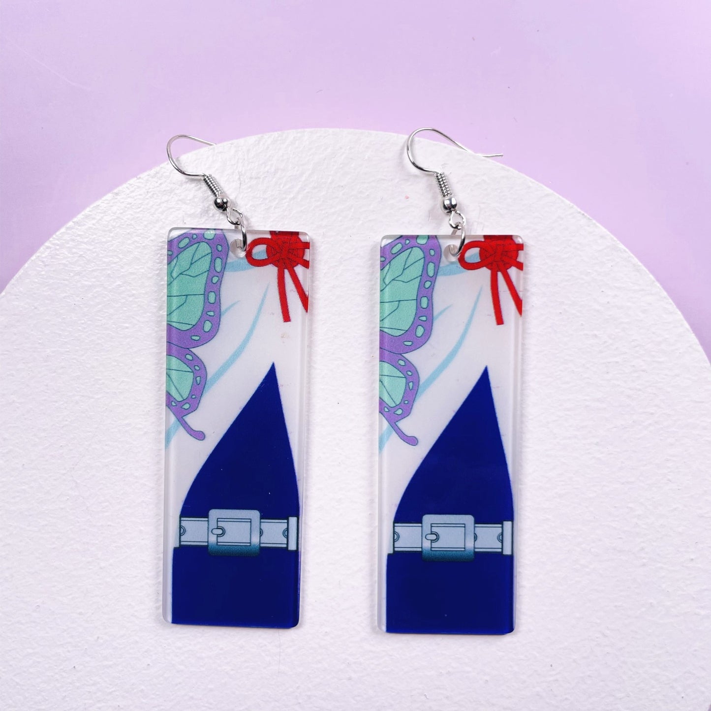 1 Pair Fashion Printing Rectangle Arylic Women's Drop Earrings