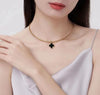 Commute Solid Color Titanium Steel Plating Gold Plated Choker