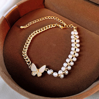 Fashion Star Heart Shape Butterfly Artificial Pearl Wholesale Bracelets