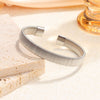 Simple Style Solid Color 304 Stainless Steel 18K Gold Plated Bangle In Bulk