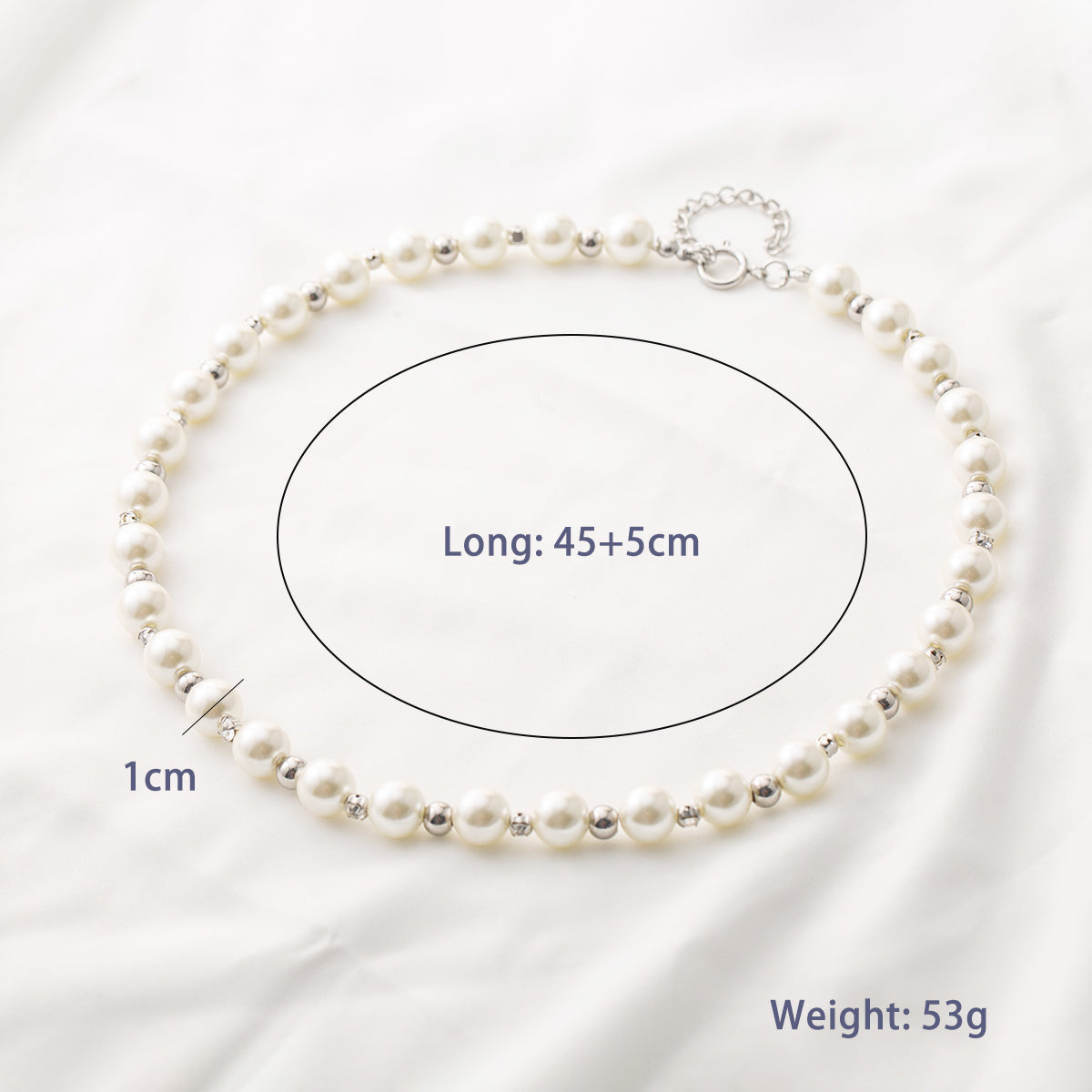 IG Style Elegant Geometric 304 Stainless Steel Imitation Pearl Beaded Women's Necklace