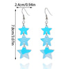 1 Pair Elegant Sweet Star Arylic Drop Earrings