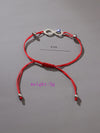 Wholesale Jewelry Cute Infinity Alloy Rhinestones Silver Plated Braid Bracelets