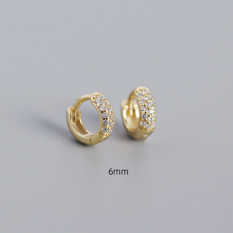 Fashion Geometric Plating Gem Earrings