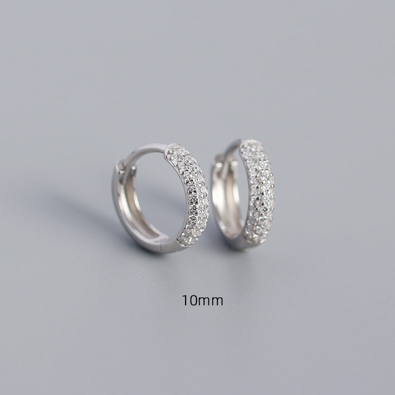 Fashion Geometric Plating Gem Earrings