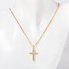 201 Stainless Steel 304 Stainless Steel Cotton Webbing Casual Streetwear Plating Cross Pendant Necklace