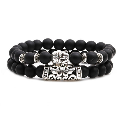 Fashion Lion Head Elephant Beaded Bracelet Set