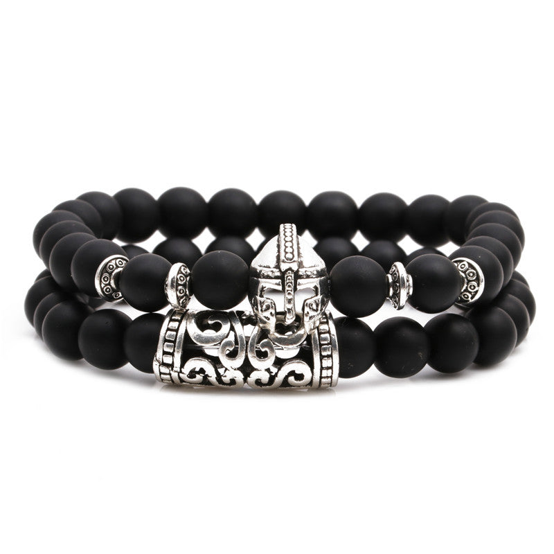 Fashion Lion Head Elephant Beaded Bracelet Set