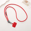 Simple Style Solid Color Pu Leather Knitting Chain Mobile Phone Chain