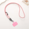 Simple Style Solid Color Pu Leather Knitting Chain Mobile Phone Chain