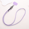 Simple Style Solid Color Pu Leather Knitting Chain Mobile Phone Chain