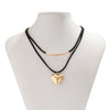 Gothic Retro Heart Shape Alloy Plating 18k Gold Plated Women's Choker