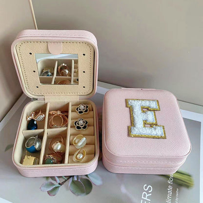 Simple Style Letter Pu Leather Flannel Wholesale Jewelry Boxes