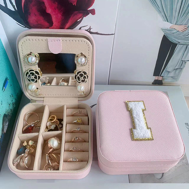 Simple Style Letter Pu Leather Flannel Wholesale Jewelry Boxes