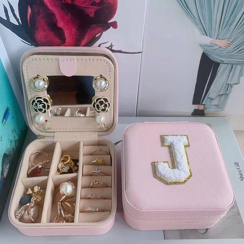 Simple Style Letter Pu Leather Flannel Wholesale Jewelry Boxes