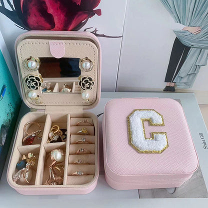 Simple Style Letter Pu Leather Flannel Wholesale Jewelry Boxes