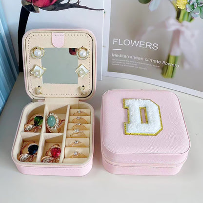 Simple Style Letter Pu Leather Flannel Wholesale Jewelry Boxes