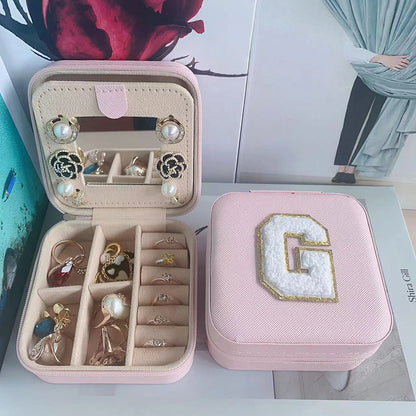 Simple Style Letter Pu Leather Flannel Wholesale Jewelry Boxes