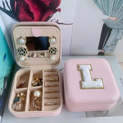 Simple Style Letter Pu Leather Flannel Wholesale Jewelry Boxes