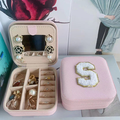 Simple Style Letter Pu Leather Flannel Wholesale Jewelry Boxes