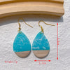 1 Pair Streetwear Geometric Letter Heart Shape Hollow Out Alloy Wood Resin Drop Earrings