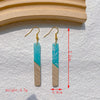 1 Pair Streetwear Geometric Letter Heart Shape Hollow Out Alloy Wood Resin Drop Earrings