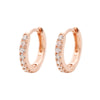 Retro Simple Style Round Metal Plating Inlay Rhinestones Women's Earrings