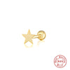 Fashion Geometric Star Sterling Silver Plating Rhinestones Ear Studs 1 Piece